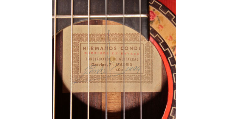 Hermanos Conde - Sobrinos de Esteso - 1994 - Guitar 2 - Photo 6