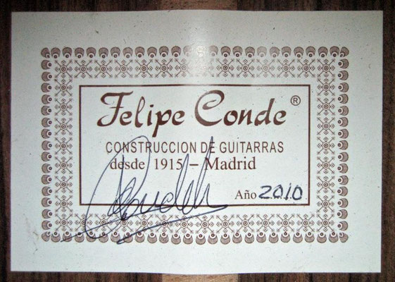 Felipe Conde 2010 - Guitar 4 - Photo 6