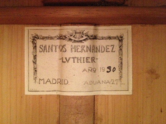 Santos Hernandez 1930 - Guitar 1 - Photo 1