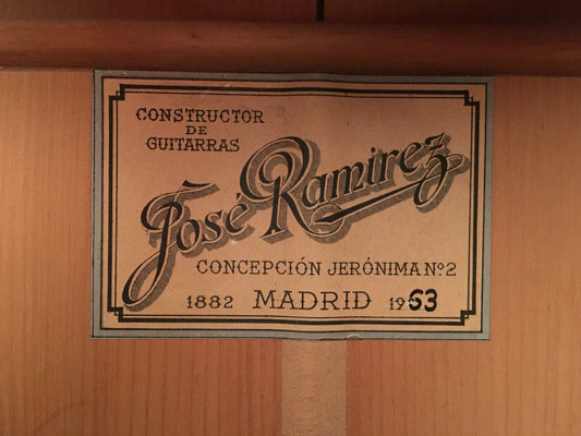 Jose Ramirez 1963 - Guitar 1 - Photo 2