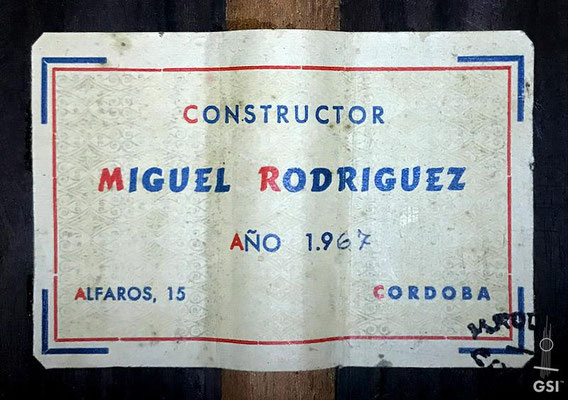 Miguel Rodriguez 1967 - Guitar 1 - Photo 11