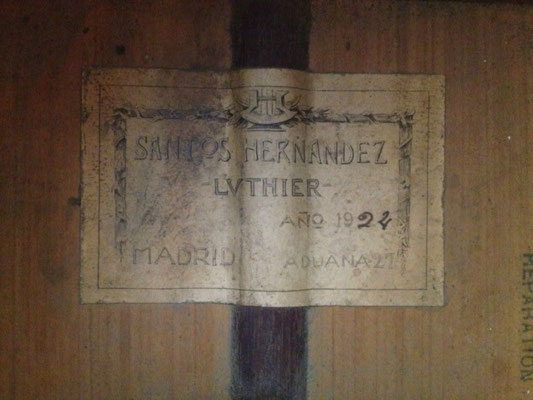 Santos Hernandez 1924 - Guitar 1 - Photo 1