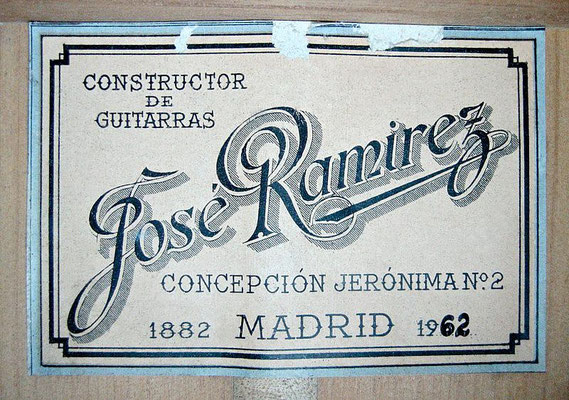 Jose Ramirez 1962 - Guitar 3 - Photo 11