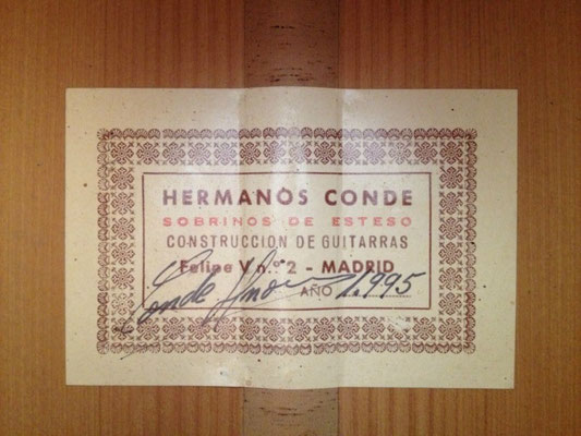 Hermanos Conde - Sobrinos de Esteso - 1995 - Guitar 2 - Photo 2