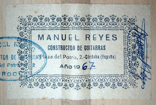 Manuel Reyes 1967 - Guitar 1 - Photo 6