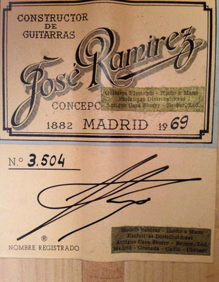 Jose Ramirez 1969 - Guitar 6 - Photo 6
