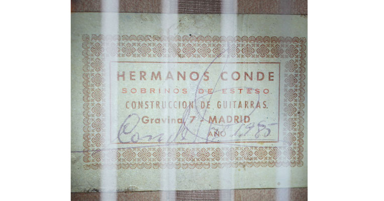Hermanos Conde - Sobrinos de Esteso - 1985 - Guitar 1 - Photo 4