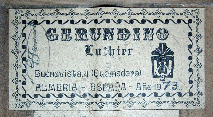 Gerundino Fernandez 1973 - Guitar 2 - Photo 3