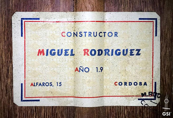 Miguel Rodriguez 1977 - Guitar 2 - Photo 9