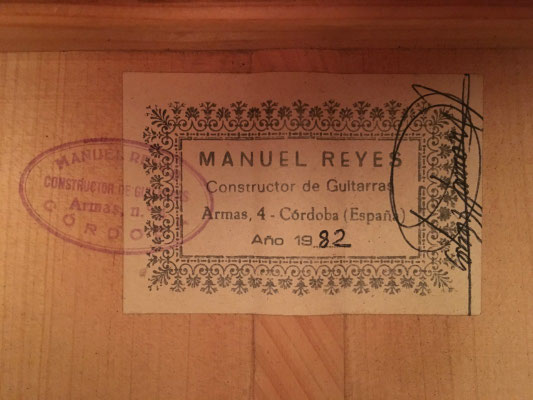 Manuel Reyes 1982 - Guitar 3 - Photo 30