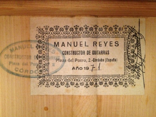 Manuel Reyes 1971 - Guitar 2 - Photo 2