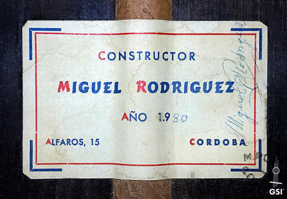 Miguel Rodriguez 1980 - Guitar 3 - Photo 12