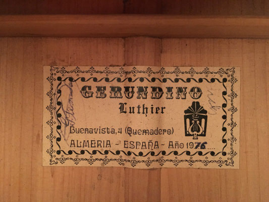 Gerundino Fernandez 1976 - Guitar 2 - Photo 3