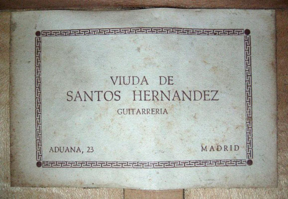 Viuda de Santos Hernandez 1950 - Guitar 2 - Photo 2