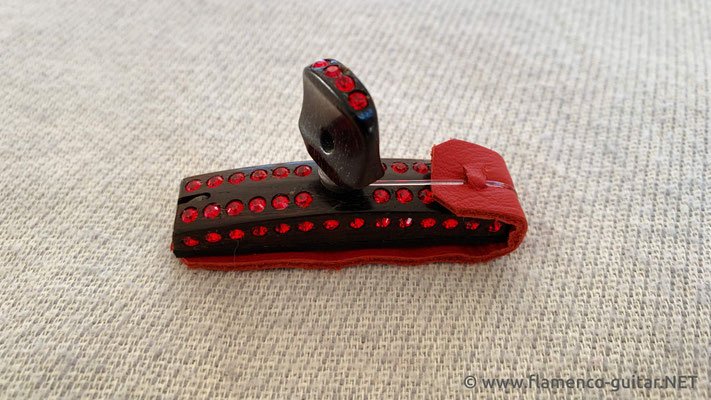 CAPO KAPO CEJILLA SWAROVSKI CRYSTALS  - RED #2