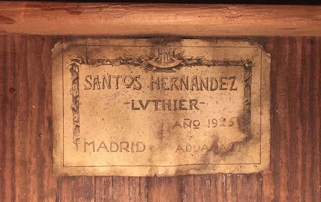 Santos Hernandez 1925 - Guitar 3 - Photo 5