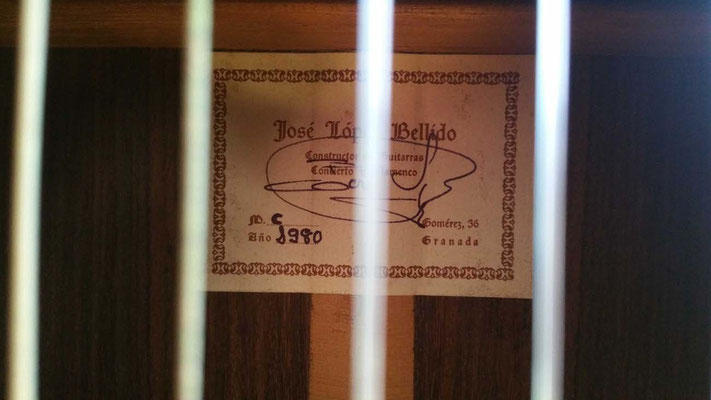 Jose Lopez Bellido 1980 - Guitar 3 - Photo 6