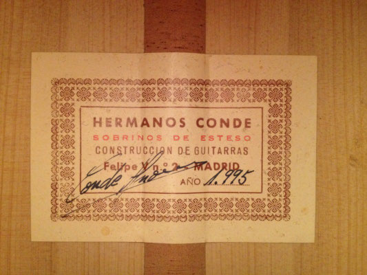 Hermanos Conde - Sobrinos de Esteso - 1995 - Guitar 4 - Photo 2