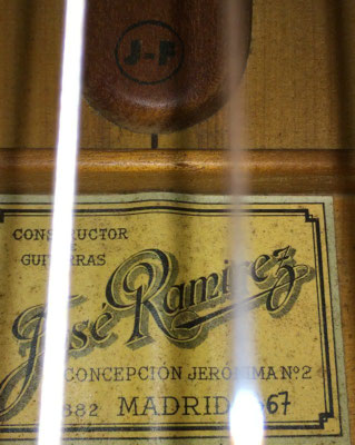 Jose Ramirez 1967 - Guitar 6 - Photo 34