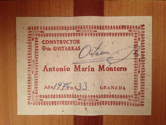 Antonio Marin Montero 1976 - Guitar 1 - Photo 8