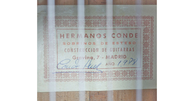 Hermanos Conde - Sobrinos de Esteso - 1988 - Guitar 1 - Photo 4