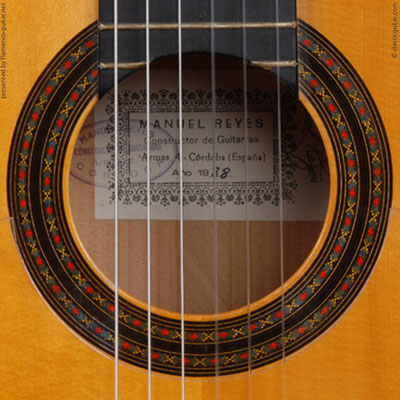 MANUEL REYES | GUITAR  GITARRE | 1988 #2  | ROSETTES ROSETTEN