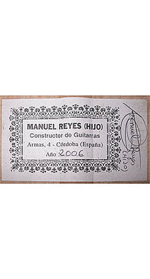 Manuel Reyes Hijo 2006 - Guitar 1 - Photo 4