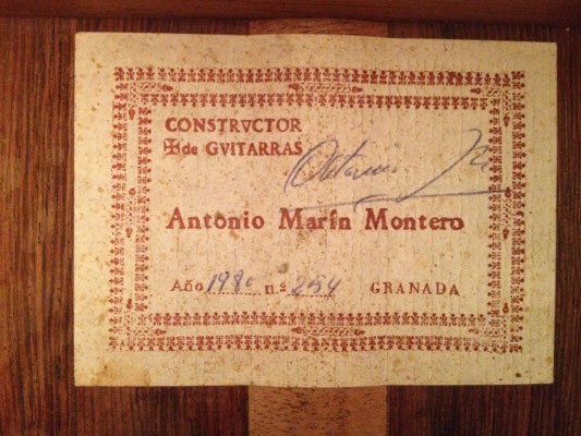 Antonio Marin Montero 1980 - Guitar 1 - Photo 2