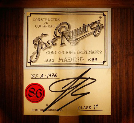 Jose Ramirez 1989 - Guitar 1 - Photo 5