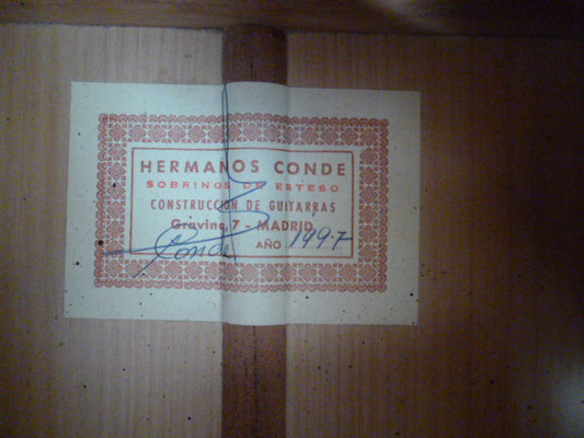 Hermanos Conde - Sobrinos de Esteso - 1997 - Guitar 4 - Photo 2