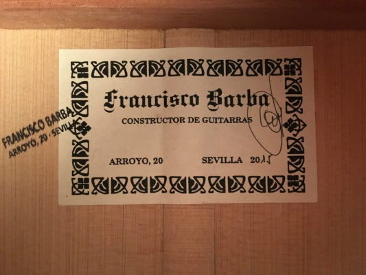 Francisco Barba 2015 - Guitar 5 - Photo 3