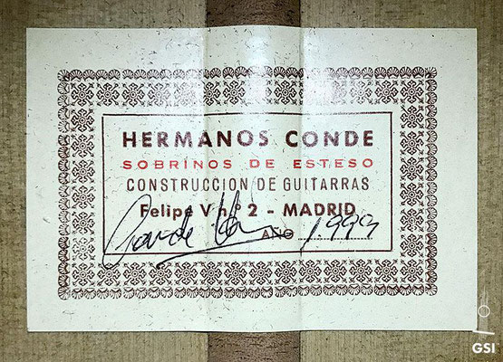 Hermanos Conde - Sobrinos de Esteso - 1999 - Guitar 5 - Photo 6