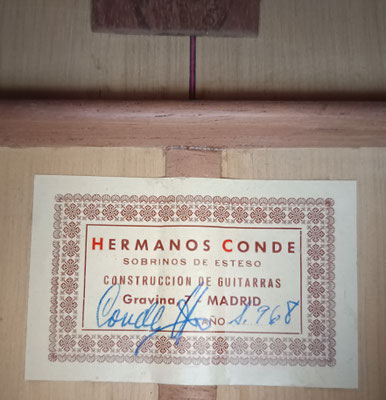Hermanos Conde - 1968 - Guitar 4 - Photo 2