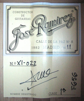Jose Ramirez 2011 - Guitar 3 - Photo 3