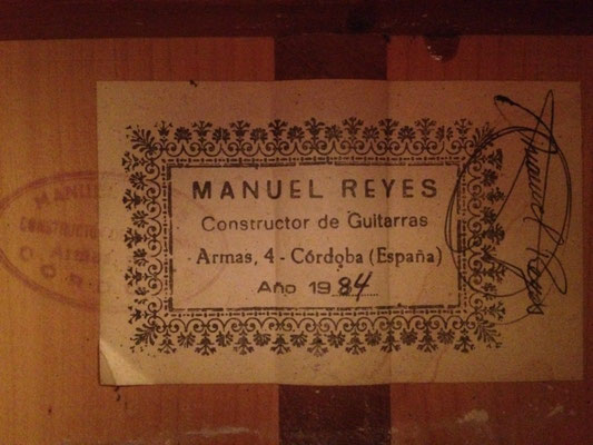 Manuel Reyes 1984 - Guitar 1 - Photo 7