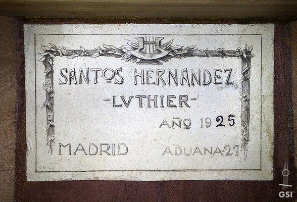 Santos Hernandez 1925 - Guitar 2 - Photo 3