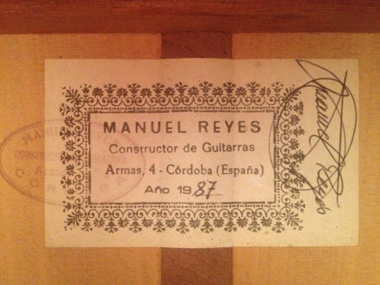 Manuel Reyes 1987 - Guitar 1 - Photo 3