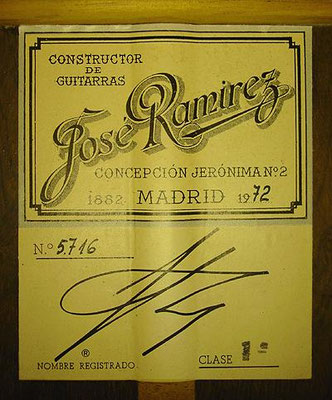 Jose Ramirez 1972 - Guitar 1 - Photo 4