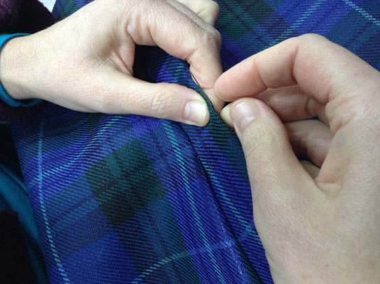 Nähen am Kilt