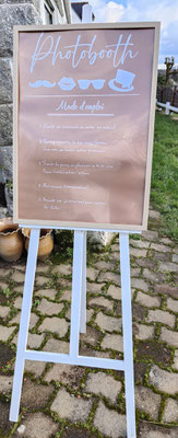 chevalet plus cadre photobooth 15 euros