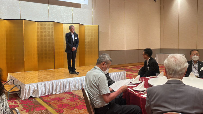 阿倍野区地域振興会・高岡会長の開会挨拶