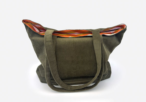 Stofftasche, Einkaufstasche, Shopper, Cordstoff, handgemacht. Geschenke & Accessoires 