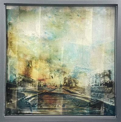 stillgelegt, mixed media, 30x30