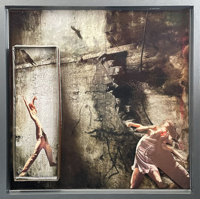 die Tänzer, mixed media, 30x30