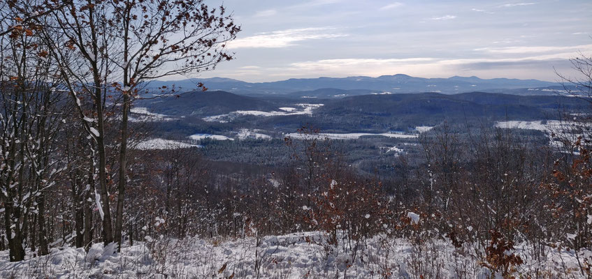 Paysage de novembre à Bromont