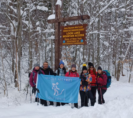 Une belle photo de groupe avant de grimper ce 1000 mètres