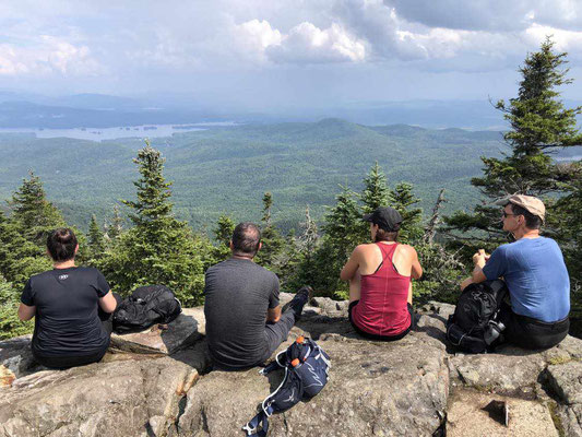 En observant la nature au haut point de Big Moose