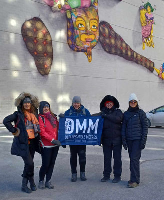 Première murale à la station de métro St-Laurent