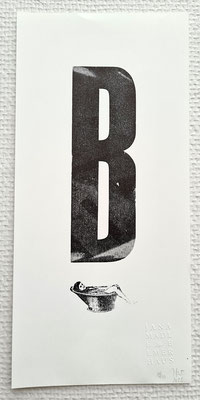 B – Baden Plakat, Biotop-Naturpapier, 140 × 210 mm, limitiert