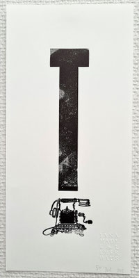 T – Telefon Plakat, Biotop-Naturpapier, 140 × 210 mm, limitiert 